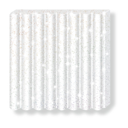Effect Standard Block Glitter White Fimo
