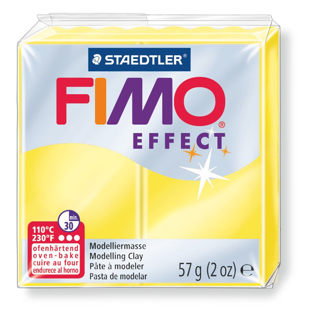 Fimo Effect Standard Block Translucent Yellow
