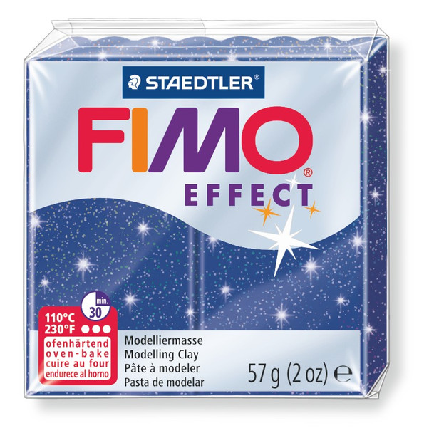 Fimo Effect Standard Block Glitter Blue