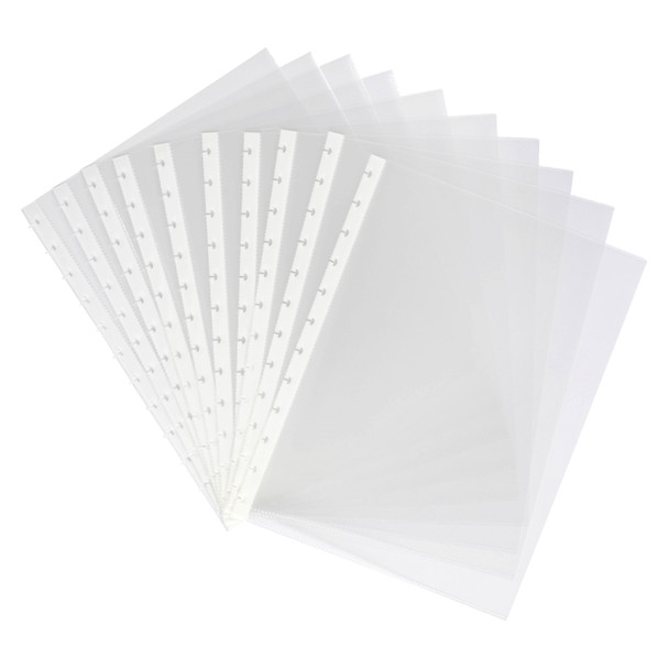Marbig Clear Kwik Zip Display Book Refill A4 Pack of 10