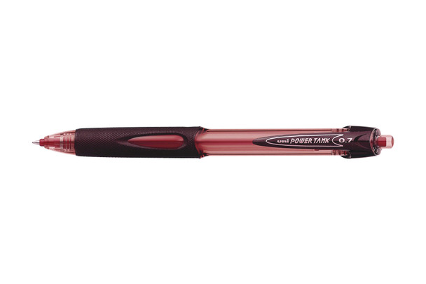Uni Power Tank (SN-227) Ballpoint Pen Retractable Fine 0.7mm Red - Box of 12 - posca pens Uniball, posca markers, posca chalk markers, posca marker pen | It's A Mega Thing