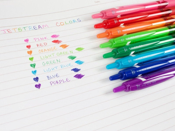 Uni-Ball (SXN-150C) Jetstream Colour Retractable Rollerball Pen 0.7mm Purple - Box of 10 - uni ball, uniball, uni posca, markers bundle, posca pens stockists, posca paint pens | It's A Mega Thing