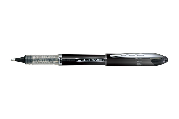 UNI-Ball Vision Elite (UB-205) Liquid Ink Rollerball Pen Micro 0.5mm Black - Box of 12 -  posca paint pens, uni ball paint markers | It's A Mega Thing