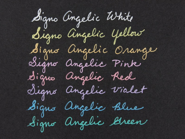 Uni-Ball Signo Angelic Colours (Um-120AC) Gel Ink Rollerball Pen 0.7mm White - Box of 12 - Uniball Permanent Markers, Uniball Australia, Posca Australia | It's A Mega Thing
