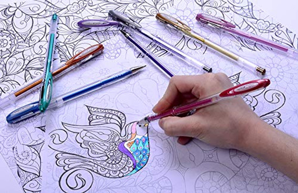 Uni-Ball Signo Noble Metal (UM-120NM) Gel Ink Rollerball Pen 0.8mm Bronze - Box of 12 - markers bundle, posca pens stockists | It's A Mega Thing