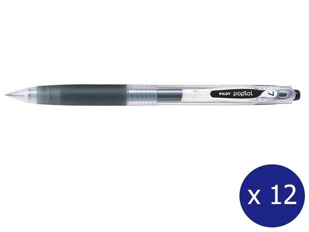 Pilot Pop’lol Gel Ink Rollerball 0.7mm Black Box of 12
