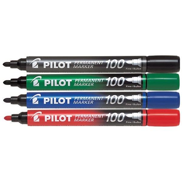 Pilot Blue SCA-100 Permanent Marker Bullet Fine Box of 12