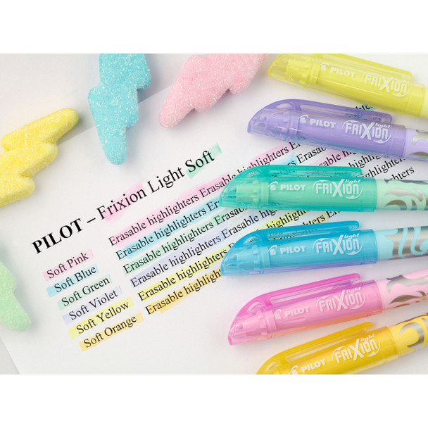 Pilot FriXion Light Soft Violet Erasable Highlighter Chisel Tip Box of 12