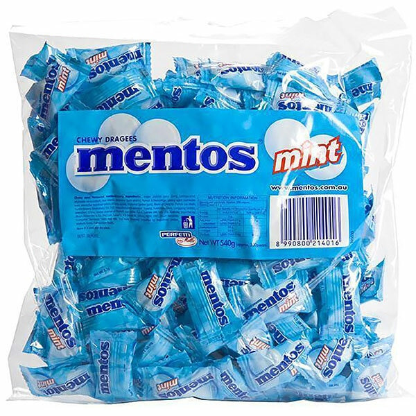 Mentos Mint Lollies 540g Pack of 200