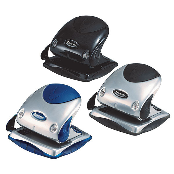 Rexel P240 Silver Black 2 Hole Punch 40 Sheet