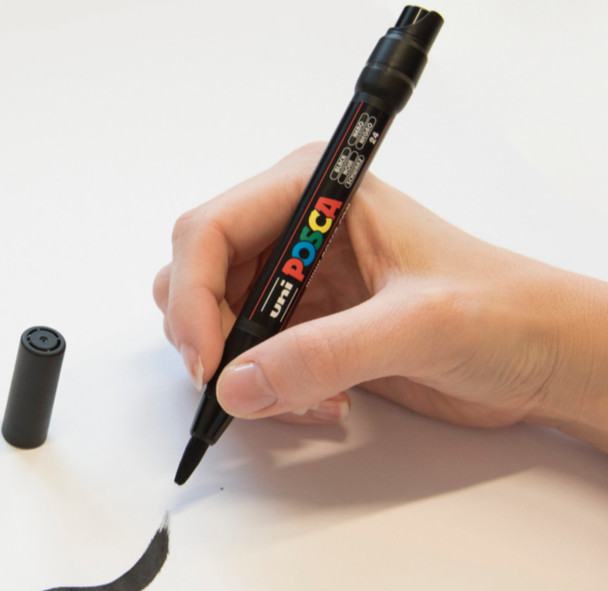 Posca Brush Tip Paint Marker Pen PCF-350 Bundle of 10 Individual Colours