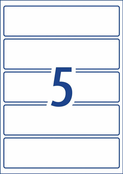 Avery #980053 Printable Durable Wraparound Labels L7146 60/Pack 196x51mm |5UP - avery l7163, avery label templates l7163, fabric name labels, fabric name badge labels | It's A Mega Thing