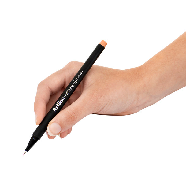 Artline Apricot 102128 Supreme Fineliner Pen 0.4mm Box of 12 | Mega Office Supplies