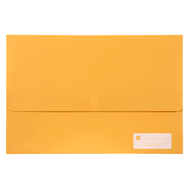 Marbig Polypick Document Wallet Foolscap Yellow