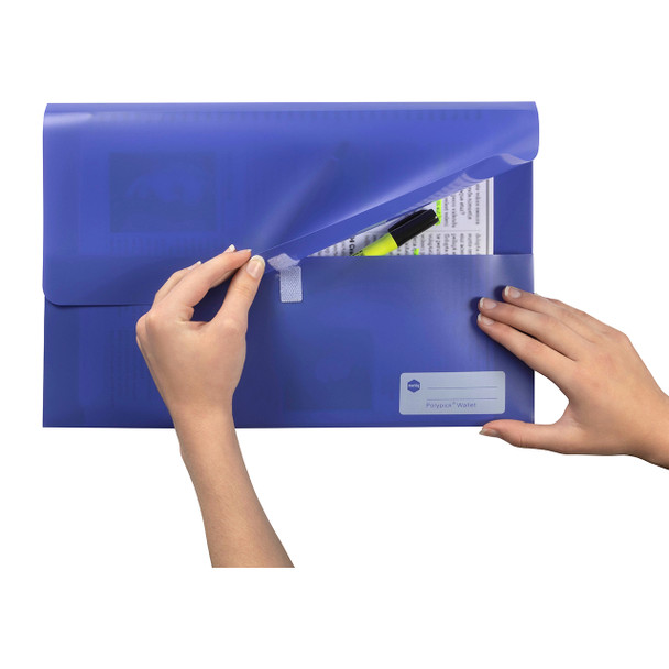 Marbig Foolscap Polypick Document Wallet Purple