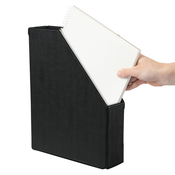 Marbig Magazine File PVC Black A4