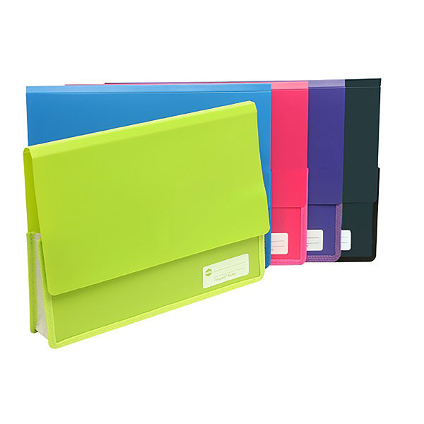 Marbig Heavy Duty A4 Polypick Document Wallet Lime