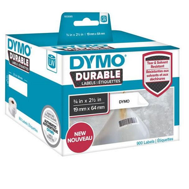 Dymo #1933085 Durable Lw450 Label Shipping White 19Mm X 64Mm Roll Of 900 - dymo printer tape, dymo labels, dymo label shop, dymo labelwriter 4xl | Its A Mega Thing