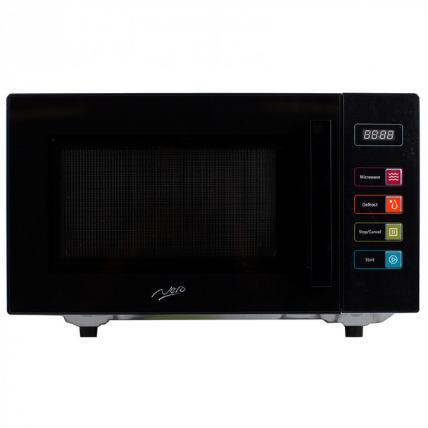 Nero Easy Touch Flatbed Microwave 23L Black