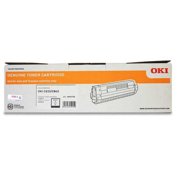 OKI C833N Toner Cartridge 10000 Pages Black