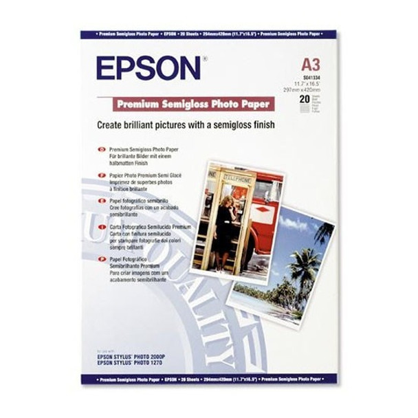 Epson C13S041334 Photo Paper Premium Semi Gloss 250Gsm A3 Pack 20 Sheets | Its A Mega Thing