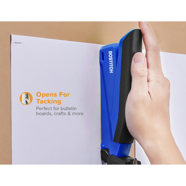 Bostitch Antimicrobial Full Strip Stapler 20 Sheets Blue/Black 311148 InPower | Mega Office Supplies