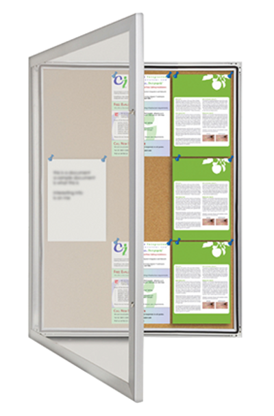 Visionchart TX6001 TX Notice Case Weather Resistant Cork Background (9-A4's) 820 x 1080mm
