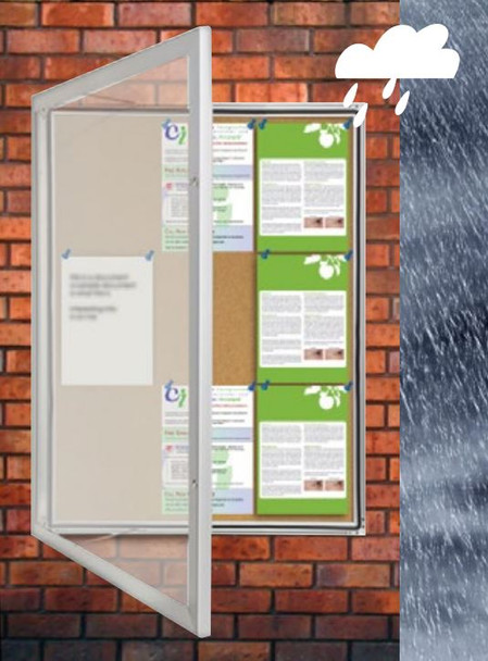 Visionchart TX6001 TX Notice Case Weather Resistant Cork Background (9-A4's) 820 x 1080mm