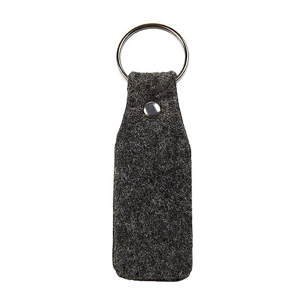 Rexel Felt Finish Key Ring Charcoal