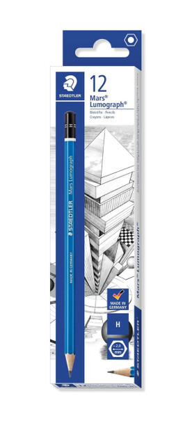 Staedtler 100-H Mars Lumograph Pencils In A Box of 12 | It's A Mega Thing