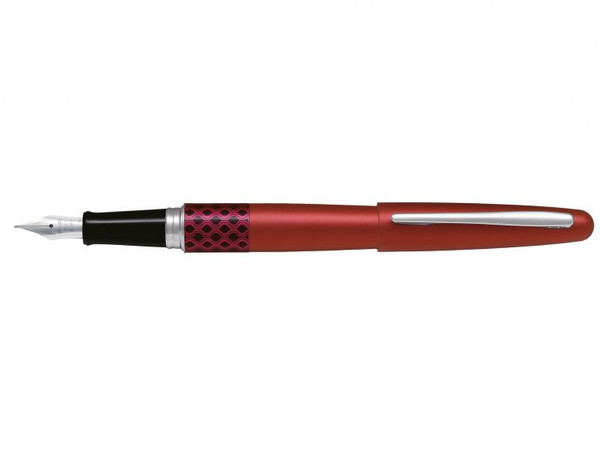 Pilot MR3 Retro Pop Fountain Pen Red Wave Barrel Fine Nib