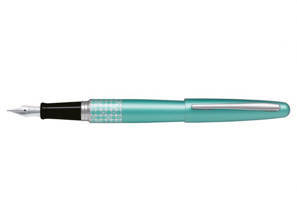 Pilot MR3 Retro Pop Fountain Pen Aqua Dots Barrel Fine Nib