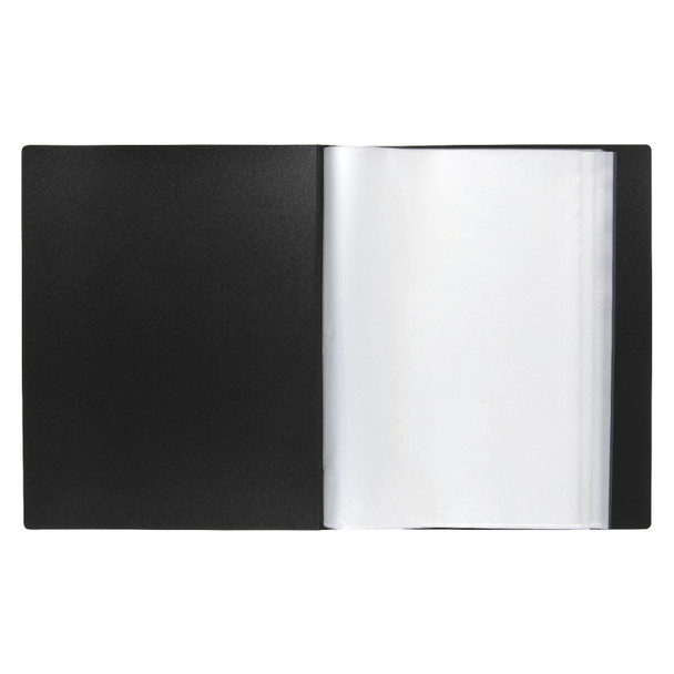 Marbig Clearview Display Book Non Refillable 50 Pocket A4 Black