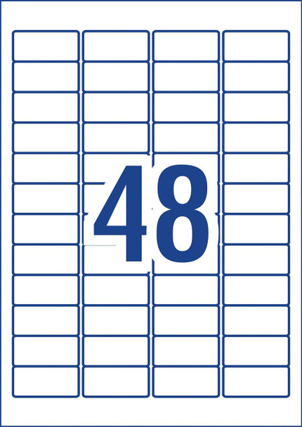Avery #959205 Removable White Heavy Duty Label L4778- 4 45.7x21.2mm 20/Pk |48UP | It's A Mega Thing