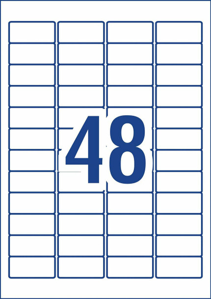 Avery #959240 Ultra-Resistant Chemical Grade Labels 45.7 x 21.2mm, Laser, Extra Strong Permanent - 480 Labels/10 Sheets |48UP - avery label templates l7163, fabric name labels, fabric name badge labels | It's A Mega Thing
