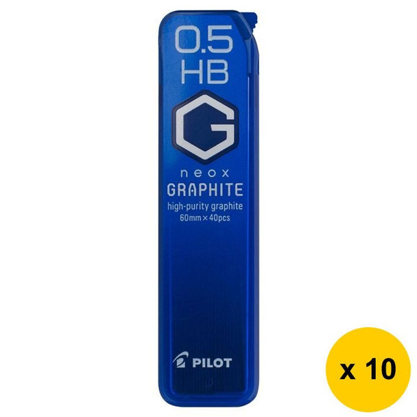 Pilot BegreeN G Neox Graphite Lead Refill HB 0.5mm 40's Pack of 10