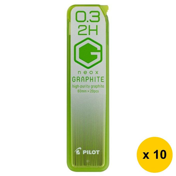 Pilot BegreeN G Neox Graphite Lead Refill 2H 0.3mm 20's Pack of 10