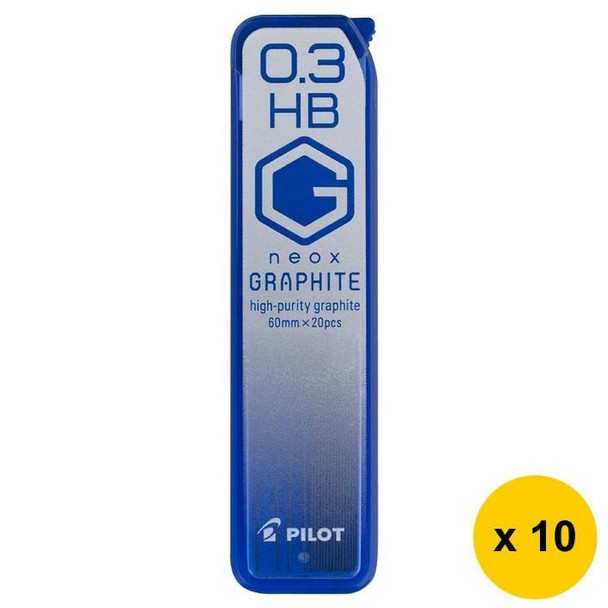 Pilot BegreeN G Neox Graphite Lead Refill HB 0.3mm 20's Pack of 10