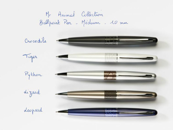 Pilot MR2 Premium Ballpoint Pen Bronze Lizard Barrel Medium Black Ink