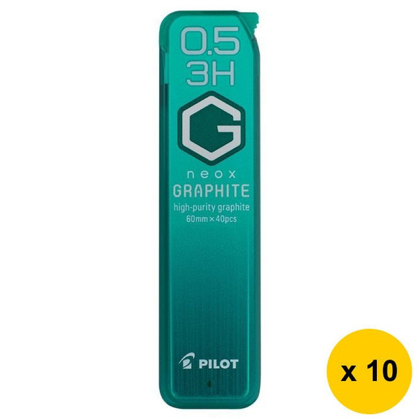 Pilot BegreeN G Neox Graphite Lead Refill 3H 0.5mm 40's Pack of 10