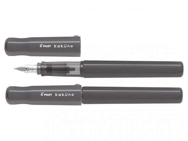 Pilot Kakuno BegreeN Fountain Pen Grey Grey Barrel Fine Nib