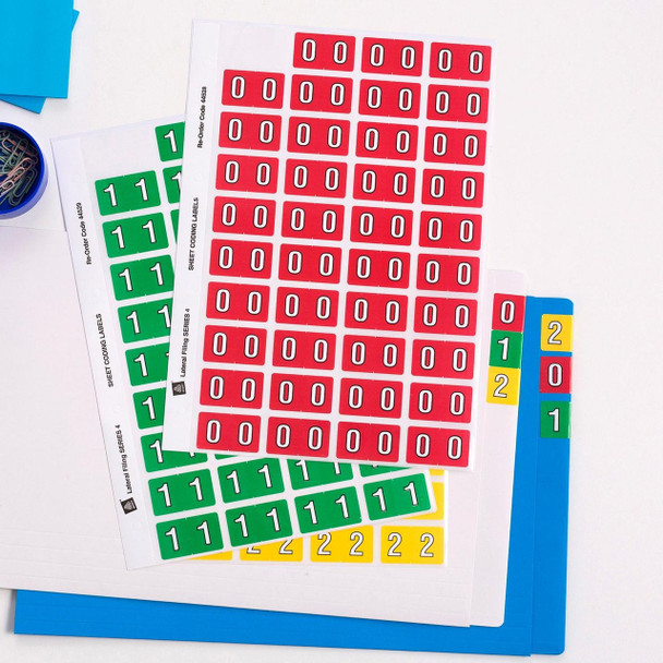 Avery #44530 Numeric '2' Side Tab Colour Coding Labels - 25 x 42 mm - 240/Pack - fabric name labels, fabric name badge labels, avery name tags | It's A Mega Thing