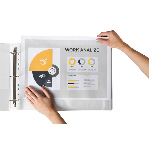 Marbig A3 Sheet Protectors Heavyweight Landscape Clear Box of 100