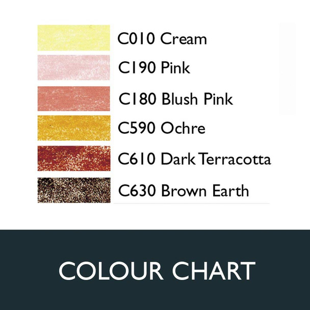 Derwent #2300217 Coloursoft Skintones Tin Of 6 - Box 6 - derwent coloursoft, derwent inktense pencils, derwent drawing pencil, derwent graphitint pencil | It's A Mega Thing
