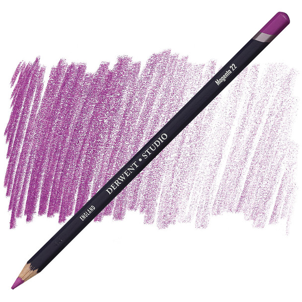 Derwent #32122 Studio Pencil Magenta 22 - Box 6 - derwent colour pencils, derwent artist pencils, derwent procolour, derwent coloursoft, derwent inktense pencils | It's A Mega Thing
