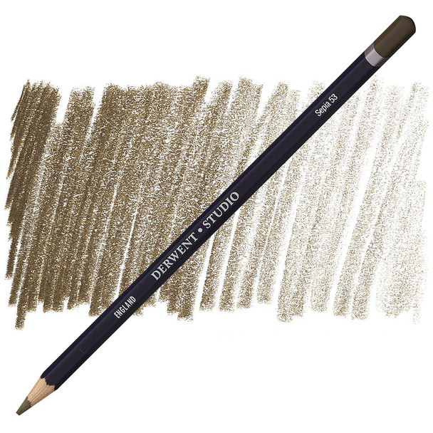 Derwent #32153 Studio Pencil Sepia 53 - Box 6 - derwent pencil, derwent colour pencils, derwent artist pencils, derwent procolour | It's A Mega Thing