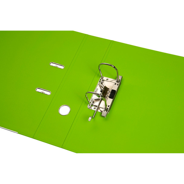 Marbig PE Linen Lever Arch File A4 Lime