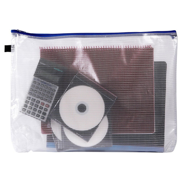 Avery #49500 Blue Handy Pouch A3 Zip Closure - personalised name place cards, name badge kit, name badge cards | It's A Mega Thing