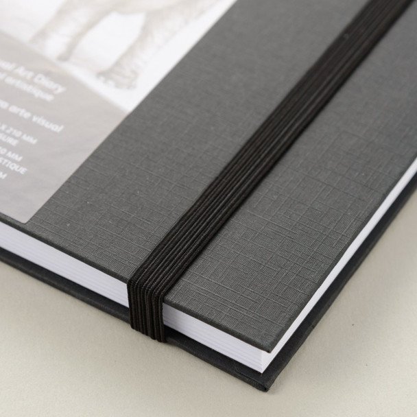 Derwent Academy #R31300F Casebound Visual Art Diary A5 Portrait 128 Pages - Box 5 - derwent pastel pencil, derwent studio pencil, derwent pencil tin, derwent pencils box, derwent sketch pad | It's A Mega Thing