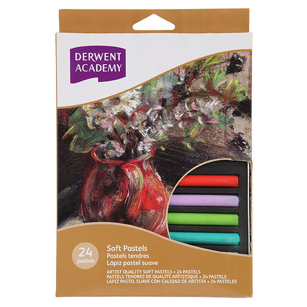 Derwent Academy #R32920 Soft Pastel Pack Of 24 - Box 6 - derwent pencil, derwent colour pencils, derwent artist pencils, derwent procolour, derwent coloursoft | It's A Mega Thing